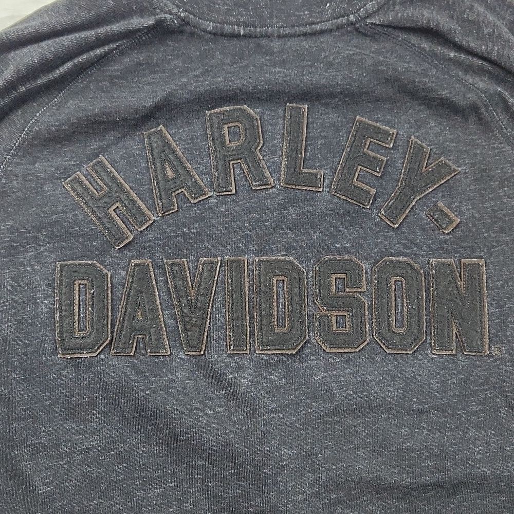 Harley-Davidson Women's Vintage Zip-Front Cardigan Sweater Black 99062-20VW 2XL - Picture 6 of 12